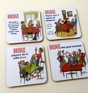 SET OF 4 BRIDGE COASTERS COAST14 T