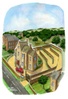 Walled estate