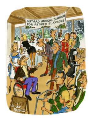  'Gstaad Annual Dinner for Retired Playboys'