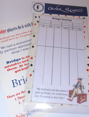 Bridge scorecards