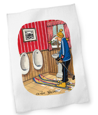 'Caught Short' tea towel