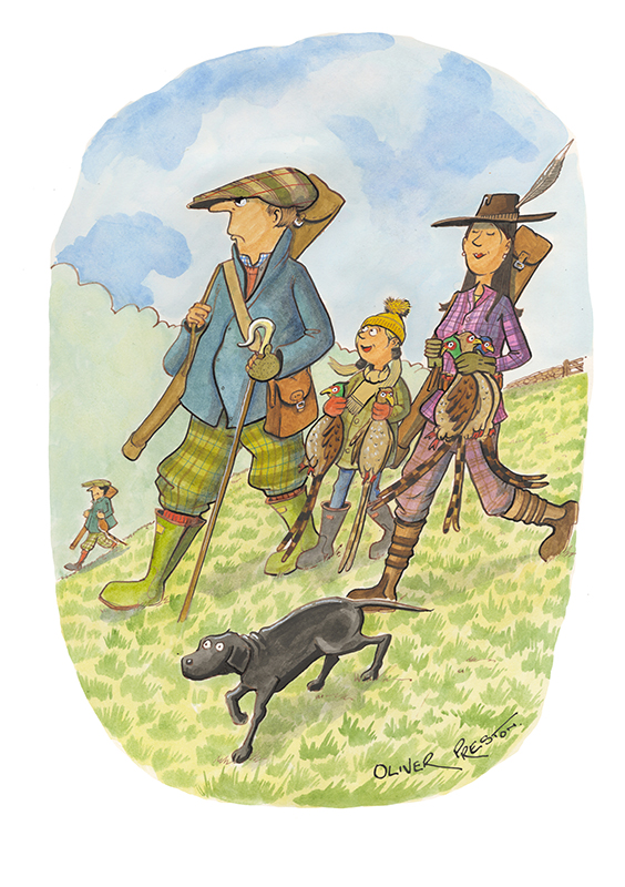 Daddy, what's wrong with mummy shooting more birds than you?